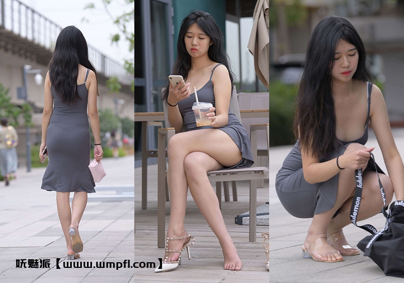 1047、[街拍]M954.灰裙美女[视频图片42G]